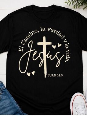 Camiseta Cristiana “Jesús es el camino” – Juan 14:6